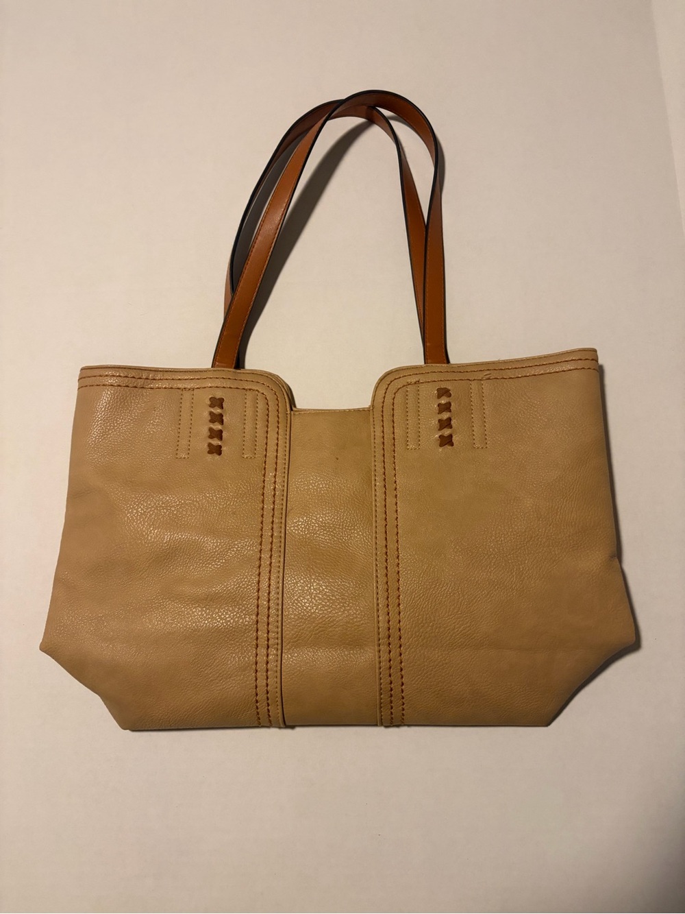 Montana West Tan & Cognac Tote Shoulder Bag – Excellent Condition